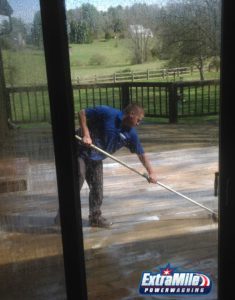 Deck powering washing and all types of pressure washing by Extra Mile Powerwashing in Martinsburg, WV