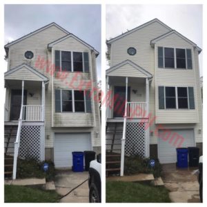 Power washing of vinyl siding by Extra Mile Powerwashing in Martinsburg, WV