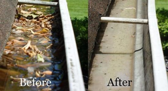 Gutter Cleaning in Bunker Hill, WV by the pressure washing experts at Extra Mile Powerwashing