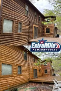 House washing by Extra Mile PowerWashing in Bunker Hill, WV, serving the greater Martinsburg, WV area.