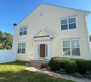 After house washing by Extra Mile Powerwashing pressure washing company in Bunker Hill, WV.