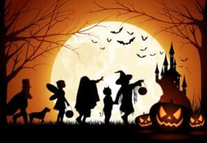Tirck or treating in Bunker Hill, WV